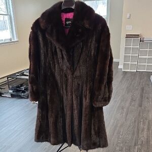 Vintage Brown Fur Coat AJ Gervais, Windsor Ontario